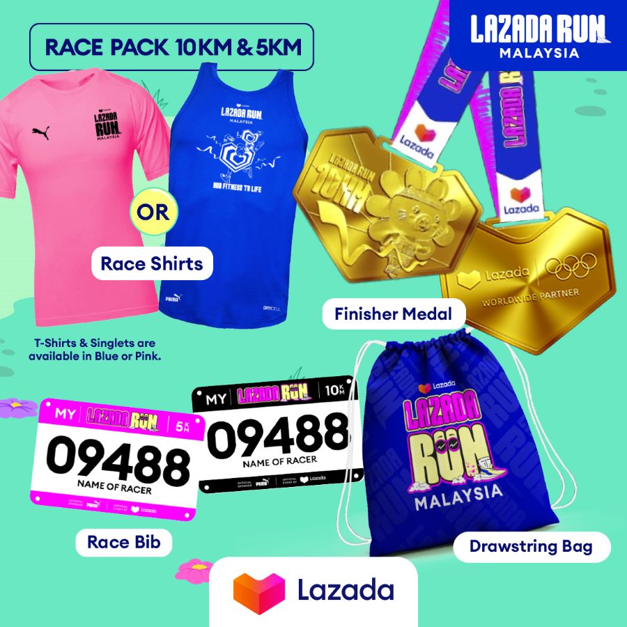 Hadiah RM20,000 menanti pemenang menerusi acara Lazada Run pada 16